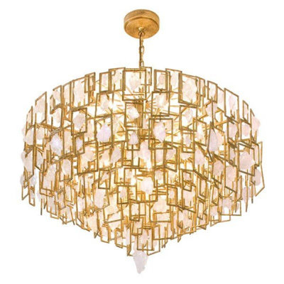 Light Iron Round Petra Bel Air Chandelier