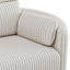 Fauteuil inclinable électrique en velours côtelé de 52,4 po de largeur avec deux coussins décoratifs et ports de charge-1787246700