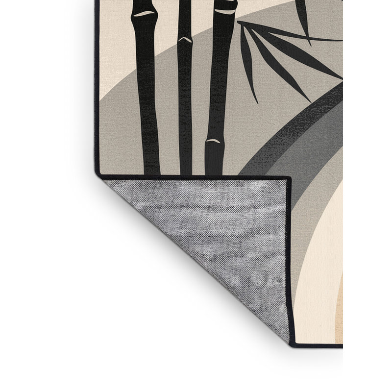Tapis beige moderne et élégant lavable à la machine Orionna, 3 x 5