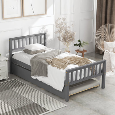 Gotar Solid Wood Bed Frame with Headboard