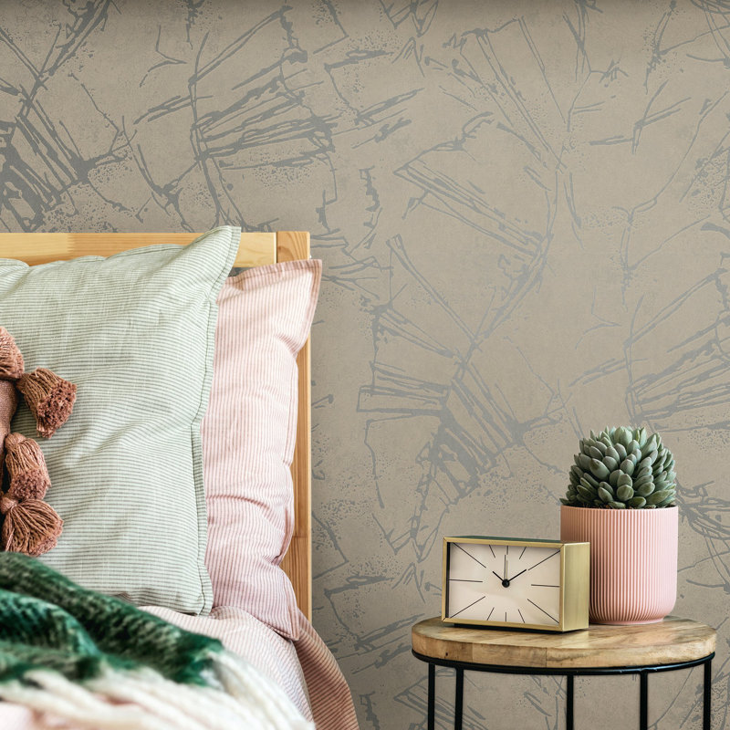Rouleau de papier peint en pierre Terra Collection, Gris