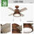 36" Loki 4 - Blade Standard Ceiling Fan with Light Kit Included-90709066
