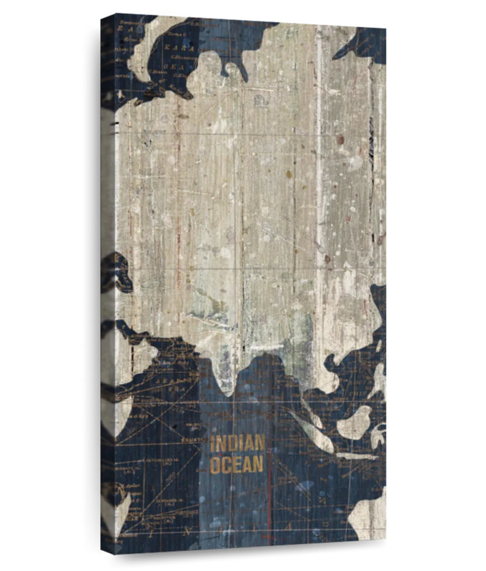 Ancien monde Jahiem bleu IV, H 24 po x l 12 po