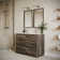Fresca Formosa 48" Freestanding Double Sink Modern Bathroom Vanity with Top, Sink and Mirror - Faucet Not Included