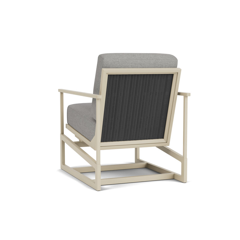 Summit Outdoor Rocker Chair, White, Demo Stone, Linen