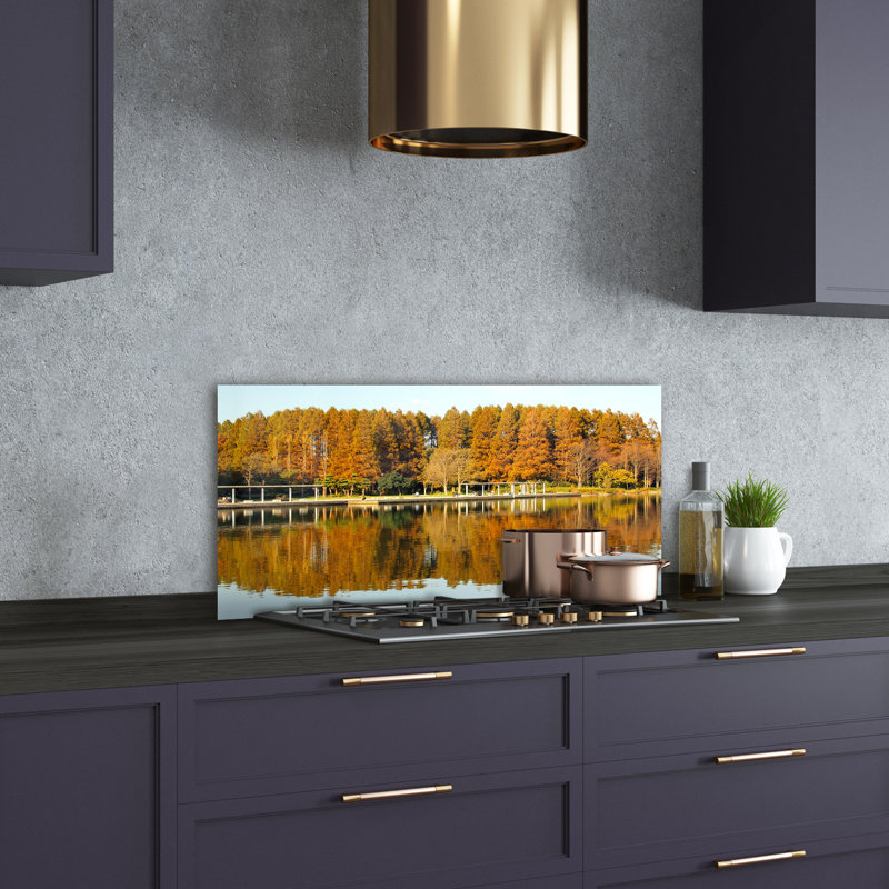 Gilby 50cm W x 100cm L Glass Peel and Stick Panel