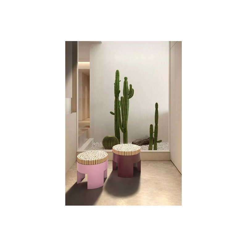 Chiquita Accent Stool, Lemon Yellow