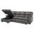 Webster 114" Modern & Contemporary Sectional with Pull-out Bed - Microfiber Sectional, Integrated Pull-Out Sleeper Bed, Chaise with Hidden Storage-1233112405