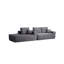 Canapé modulaire 104 po Cloud avec méridienne en forme de L et poches latérales-185420289-185420290