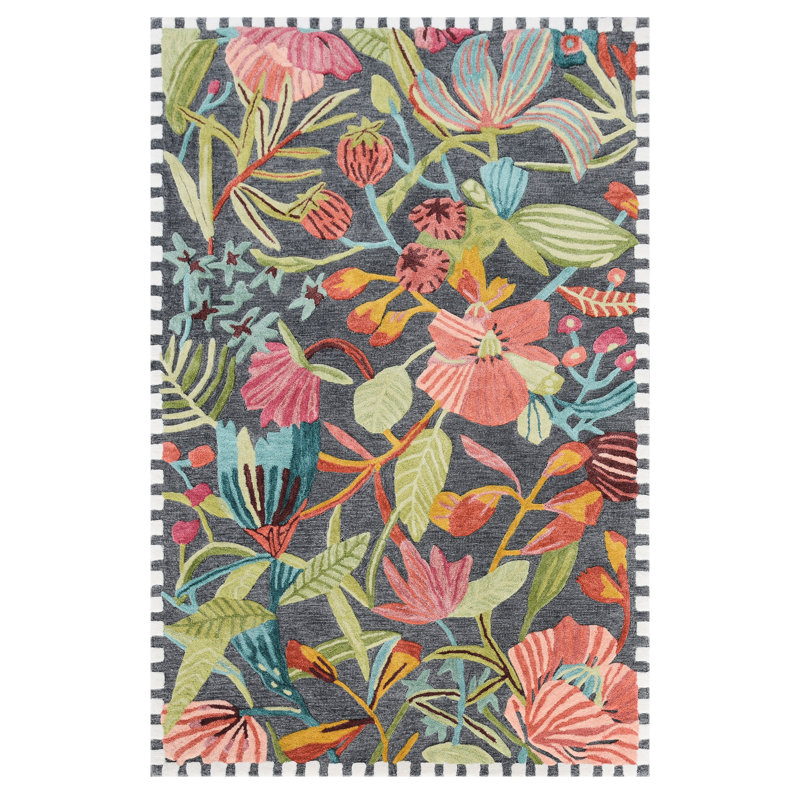 Rousseau's Forest Rug, Rectangle 5' x 8'