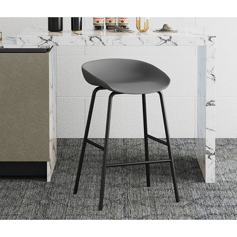 Bar Stool with Steel Frame