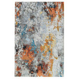 Hand Knotted Abstract Area Rug