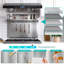 Dosseret de cuisine en acier inoxydable 24 po x 30 po avec support à épices et crochets Utensuk
