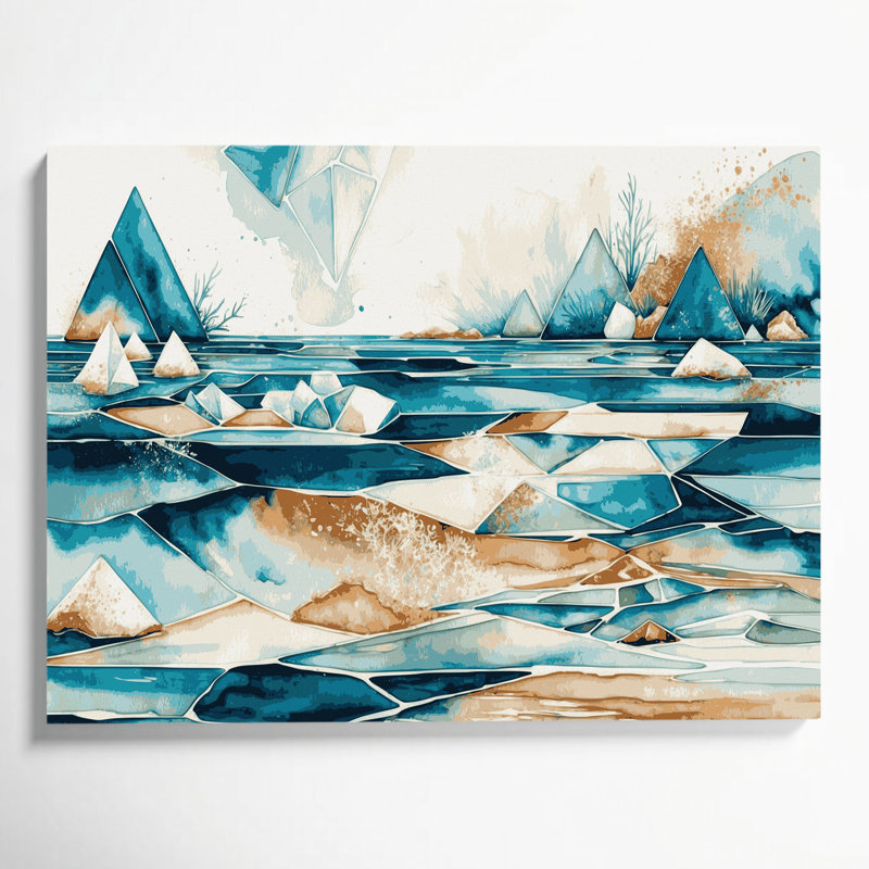 Art mural sur toile Coastal, H 11 po x l 14 po