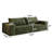 Boneless 71 Inch 3 Seaters Sofa, Corduroy Fabric With Smooth Skin-Friendly Material, Deep Seat Couches With Durable Structure, Comfy Loveseat Sofa With Ergonomic Design, Couches For Living Room-923111447