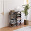 Versatile 7 Tier Shoe Storage Organizer With Hooks, Ideal For Entryway, Closet Or Mudroom, Easy To Assemble And Save Space