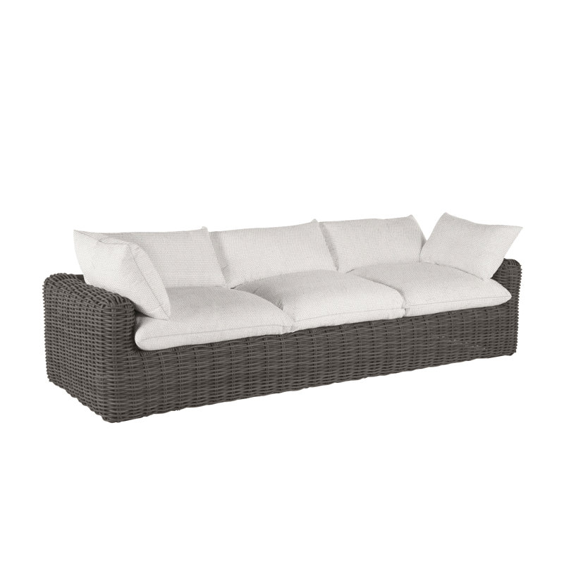 Canapé Montecito - Raphia, Dentelle Rollo, Pas de soudure, Raphia