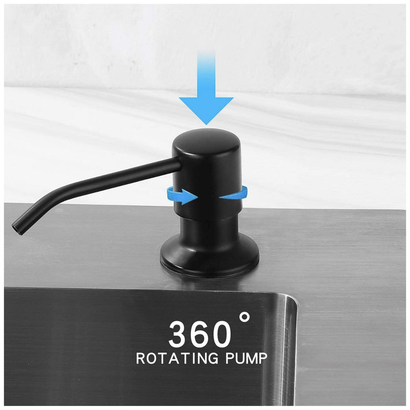 Distributeur de savon, Noir mat