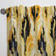 Panneaux de rideaux en velours Ikat jaune et noir rétro Ikat-95457874