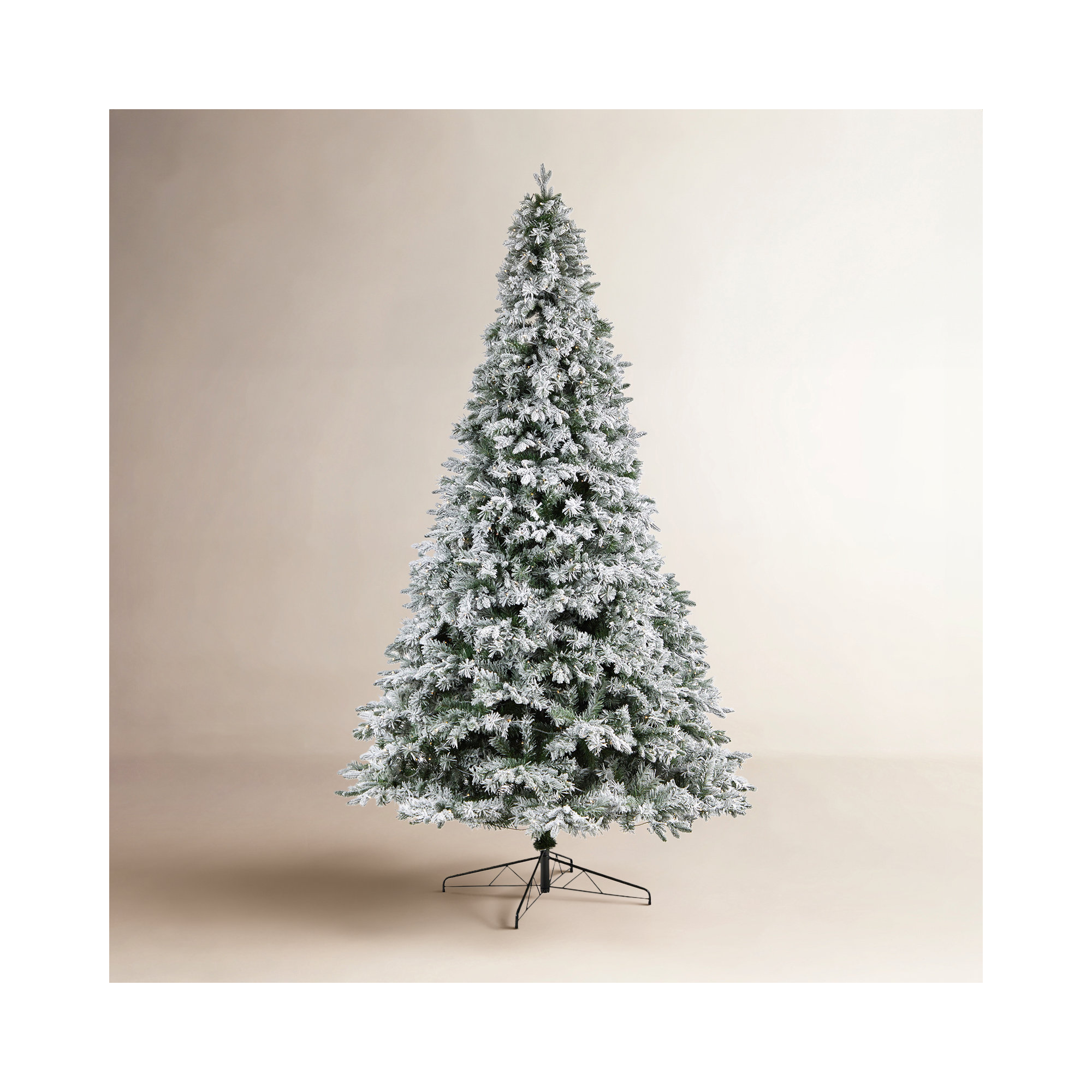 Lighted Artificial Pine Christmas Tree, 10' H