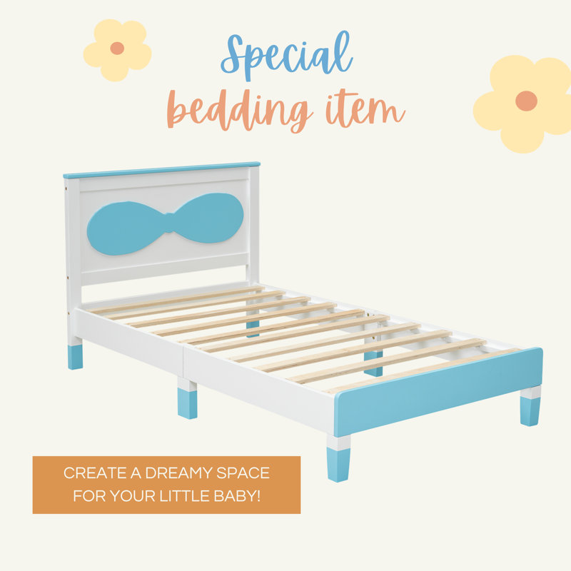 Lit simple en bois 