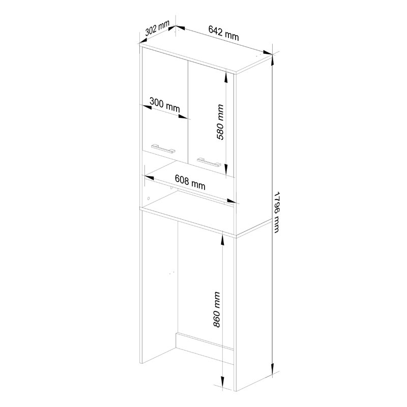 Laz-Bia-GrafSz Freestanding Bathroom Cabinet