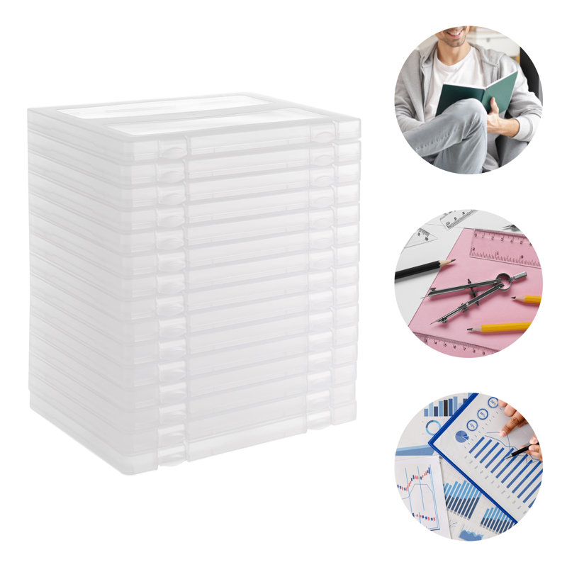 Boîte de rangement pour documents 15 pièces