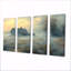 Blue Misty Dawn Farmhouse IV - Ensemble de salon mural art campagnard-1869547396