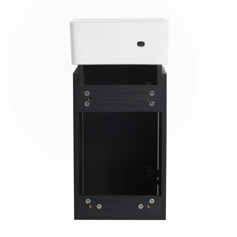 Meuble-lavabo simple avec plateau en céramique 12,00 po Linxi