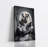 Bulldog Sat On Toilet Reading Newspaper - Wrapped Canvas Print
