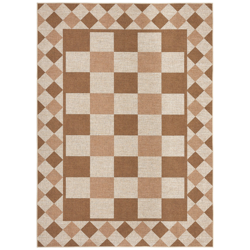 Rugs for Living RoomMachine Washable Area Rugs Non-SlipVintage Floral Rug Bedroom Rug for Dorm Playroom Foyer Entryway, Brown