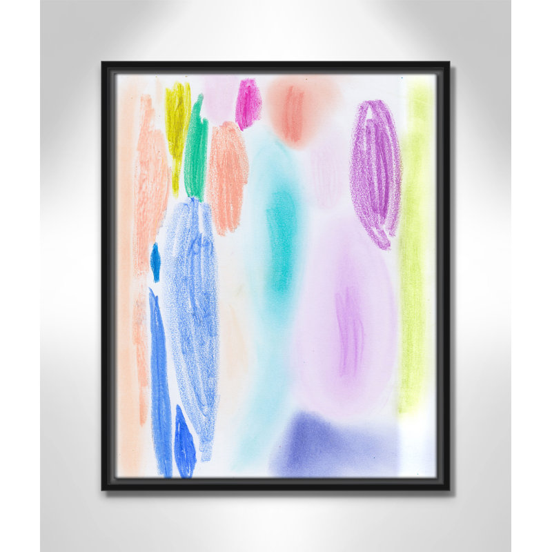 «Vivid Space II» par Bea Dina, Toile avec cadre flottant noir, Pas de tapis, H 21,5 po x l 17,5 po x P 2 po