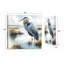 Tranquil Marshlands - Heron - reproduction d'art sur toile tendue-97768939