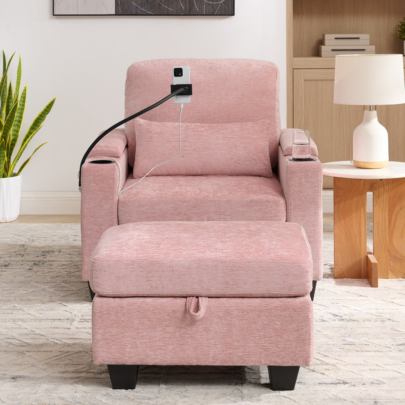 Chaise d'appoint, Tissu rose