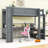 Wooden Loft Bed With 1 Drawer And Desk And LED And Charging Station-1722737023