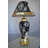 Vallee Lamp Gold and Silver lamp made of resin -  Size: 18"L x 18"W x 30"H.