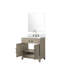 Meuble-lavabo simple 30 po X P 22 po D, comptoir en marbre de culture, 28 po Ensemble miroir et robinet