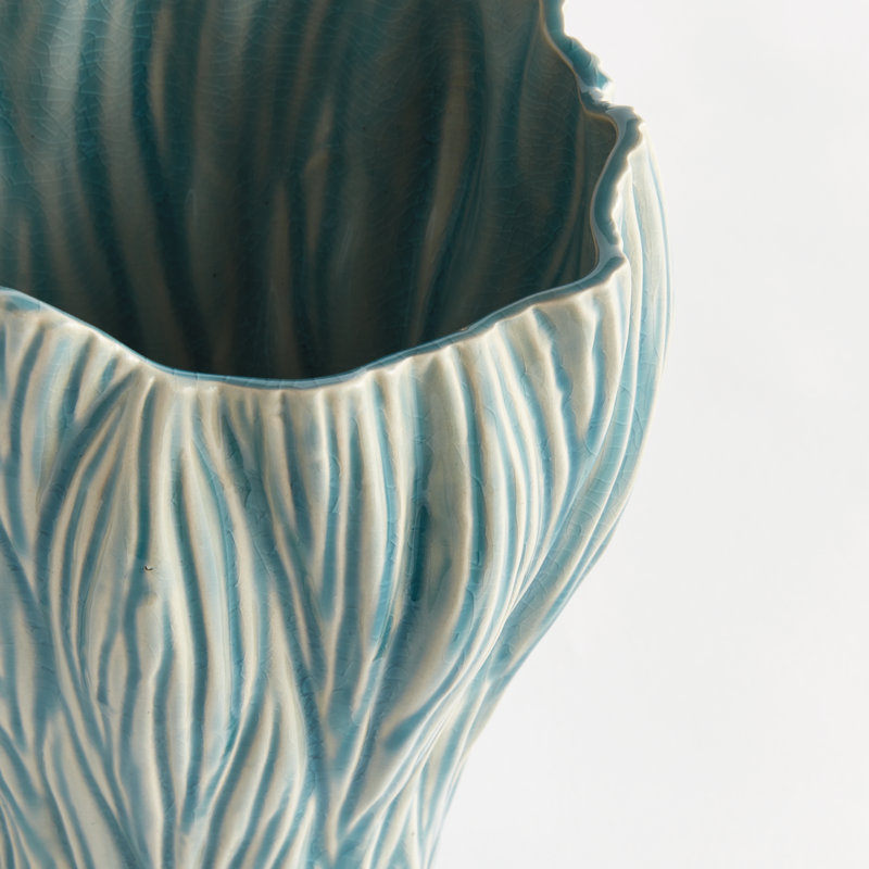 Annabelle Handmade Ceramic Table Vase, 11.25" H x 8" W x 8" D