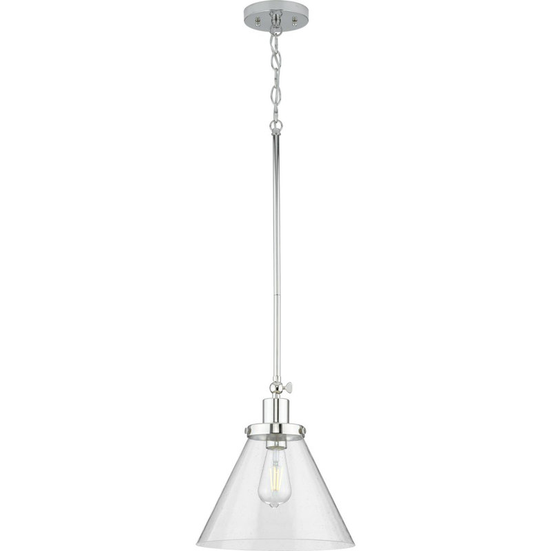 Luminaire suspendu conique à 1 lumière
