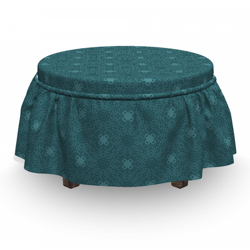 Box Cushion Ottoman Slipcover
