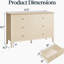 Commodes décoratives avec 6 tiroirs-1387110
