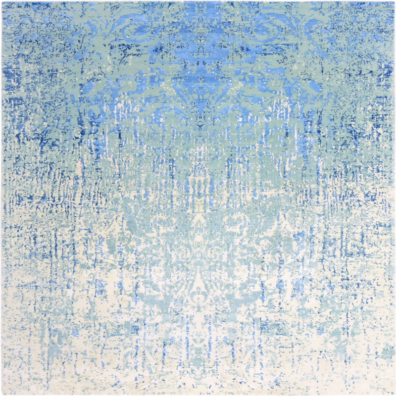 Hovey Abstract Indoor Rug, Square 8'