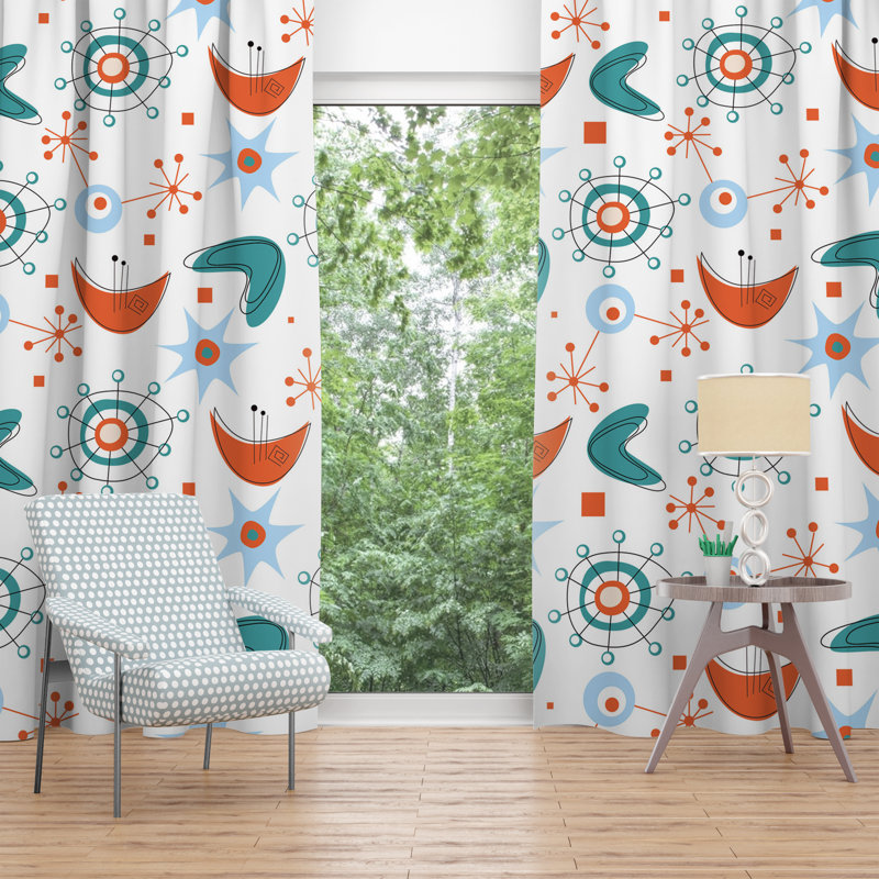 Paire de rideaux obscurcissant en polyester Dawley, L 20 po x H 52 po