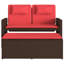 Banc de patio inclinable avec coussins vidaXL-99049279