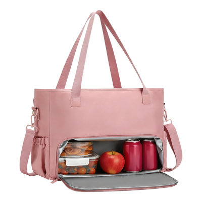 Insulated Lunch Bag for Women with 15.6" Laptop Compartment