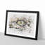 Crocodile Eye - Single Picture Frame Painting on MDF-56853800-56853802