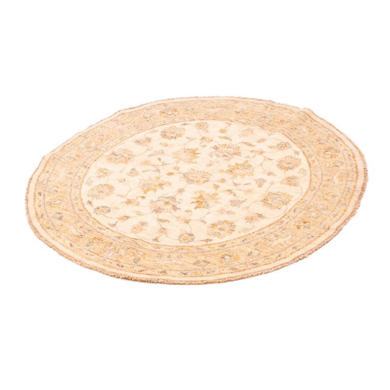 Tapis crème Peshawar Oushak 4 po 2 po x 4 po 2 po