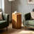 Square Natural Wood Side Table
