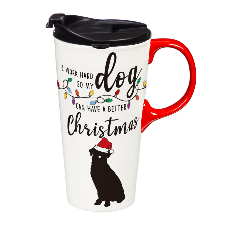 Tasse à café de Noël en Noël avec boîte-cadeau, 17 oz.