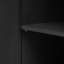 Armoire de rangement avec poignées en métal et porte à rayures verticales-1850780504